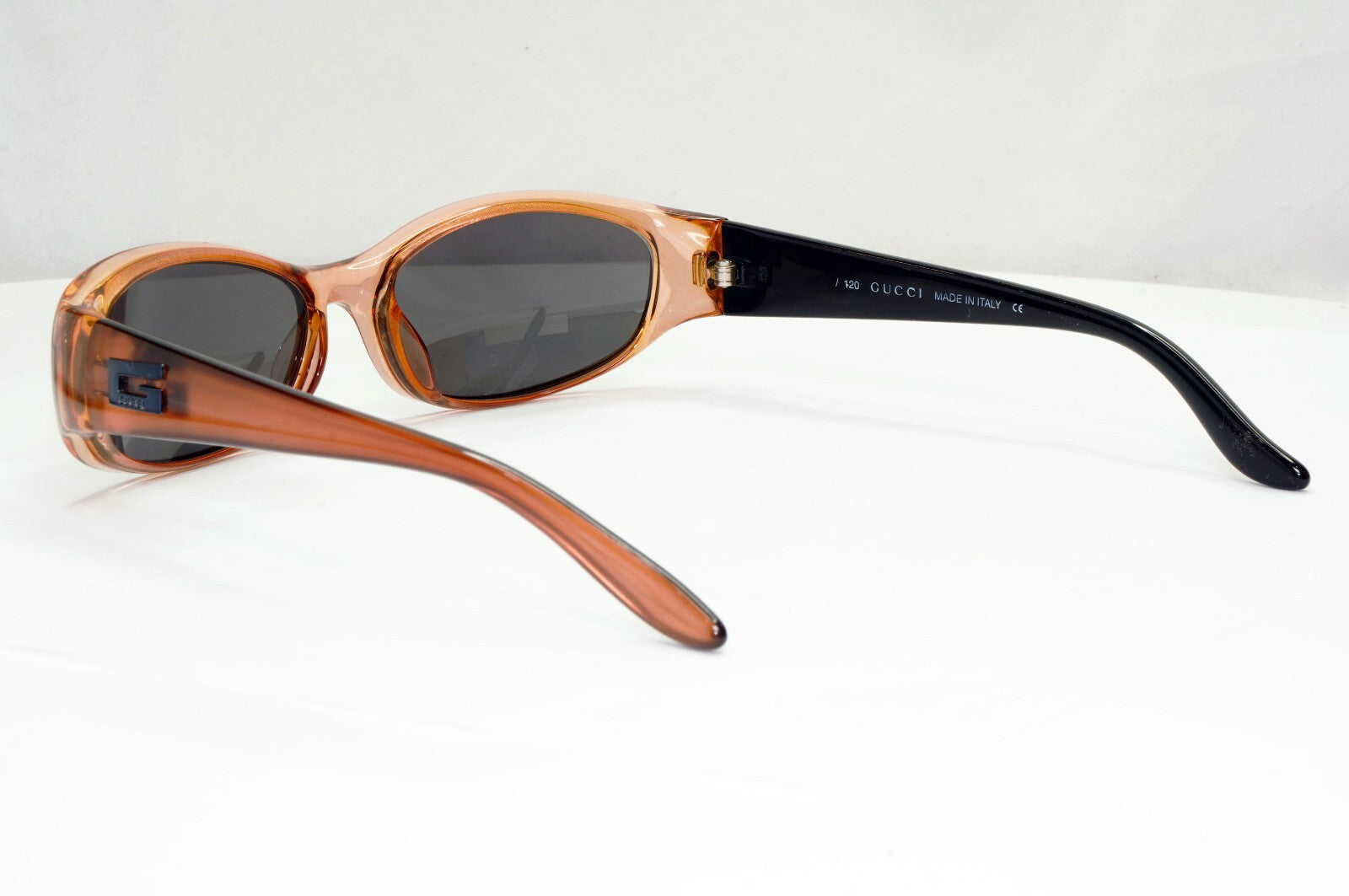 Gucci Sunglasses 1999 Vintage Brown Transparent Black GG 2456/S E3K 55mm 261024A