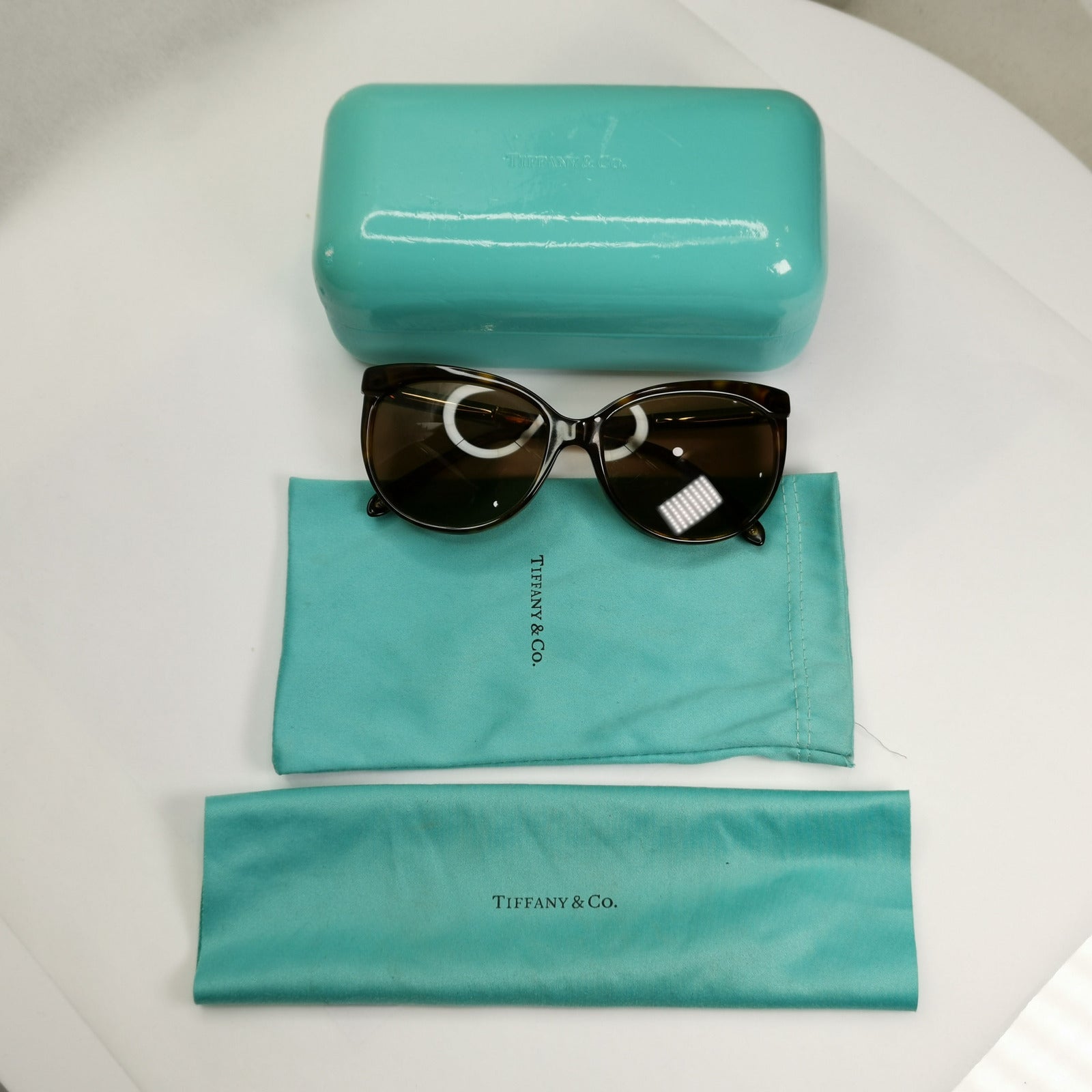 Tiffany & Co 2014 Sunglasses Roman Numerals Brown TF 4097 Atlas 8002/3B 310323