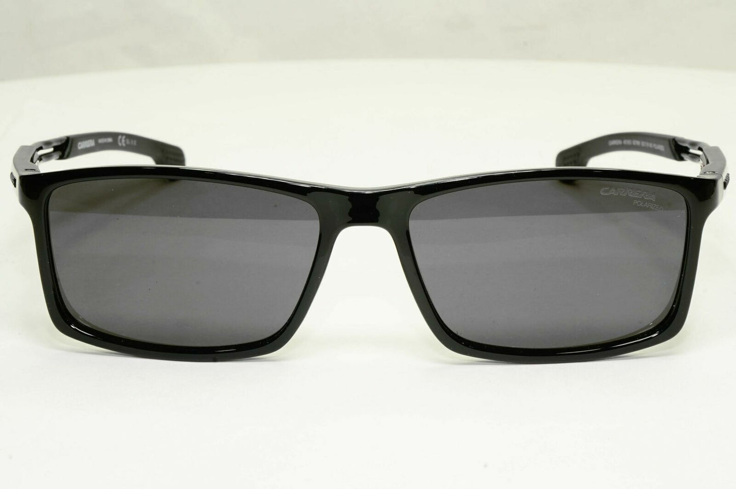 Carrera Polarized Sunglasses Black Smoke Mens Square Rectangle 4016 807M9 Sport