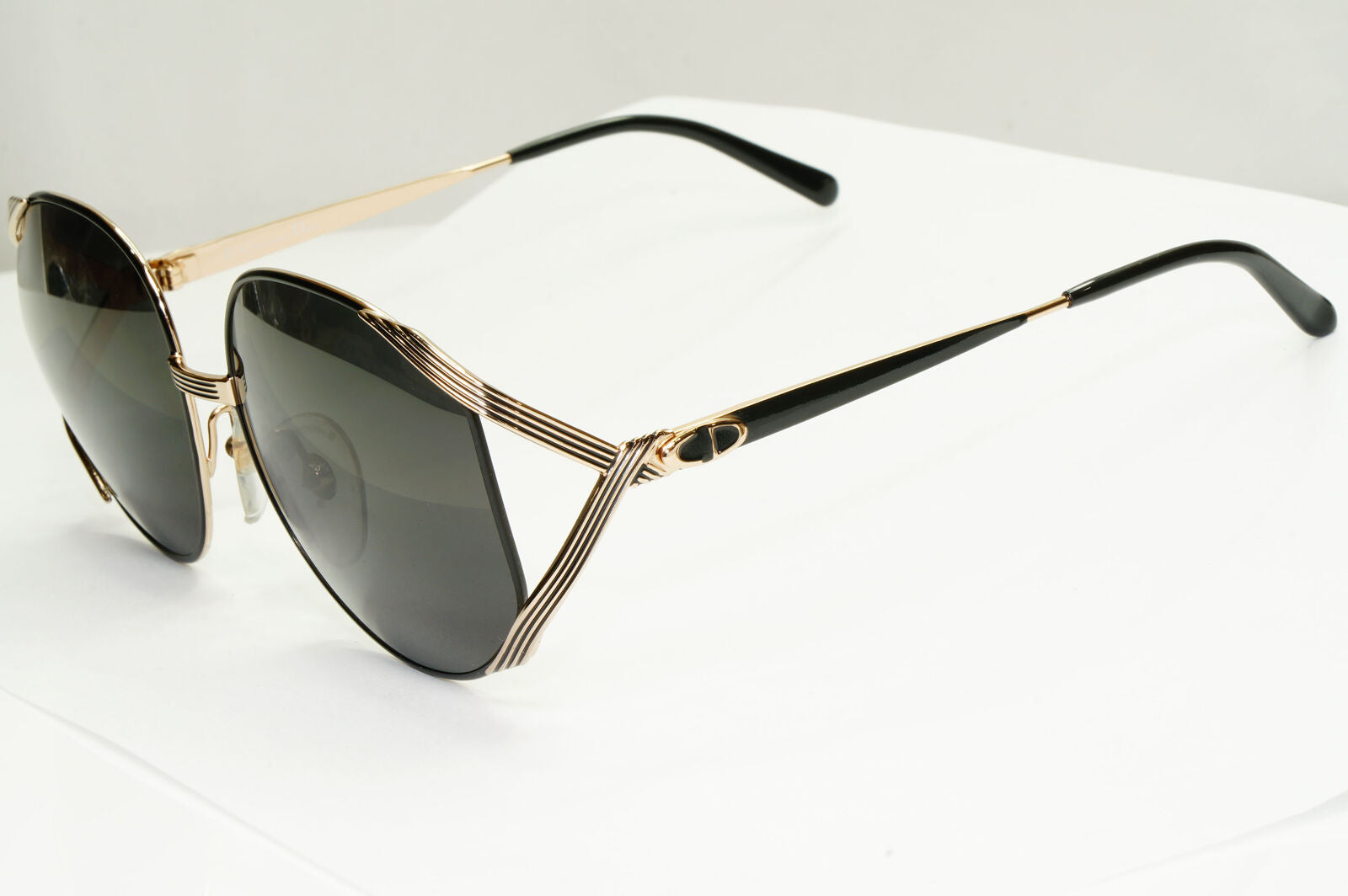 Dior 1990s Vintage Sunglasses Austria Gold Black Retro Square 2387 49 251122
