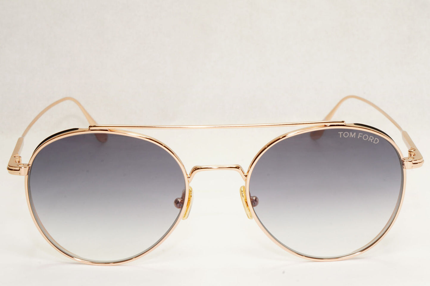 Tom Ford Sunglasses Declan Gold Round Metal Grey Gradient FT0826 TF 826 28B
