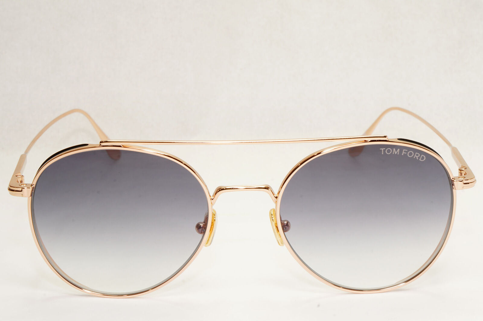 Tom Ford Sunglasses Declan Gold Round Metal Grey Gradient FT0826 TF 826 28B