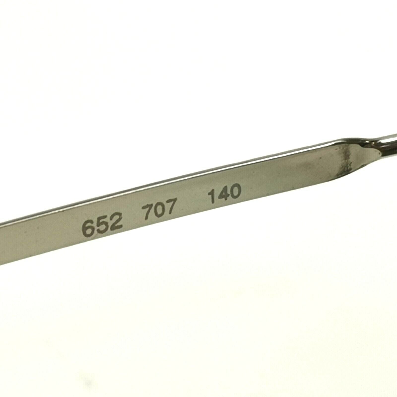 Giorgio Armani 1997 Vintage Sunglasses Silver Round Metal Glass Lens 652 707