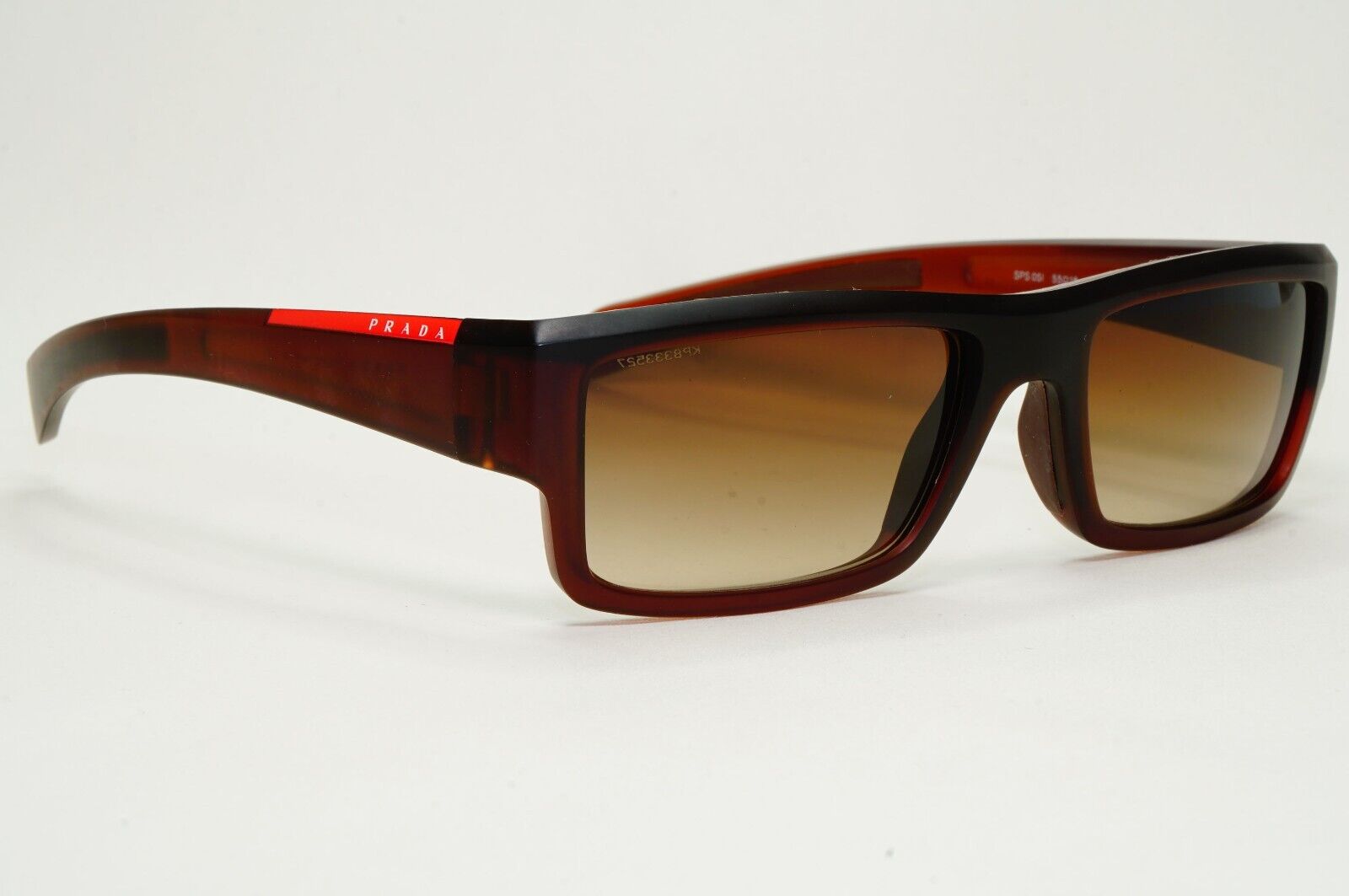 Prada Sunglasses 2007 Vintage Rectangle Brown PS05IS SPS 05I ZVF-6S1 061024
