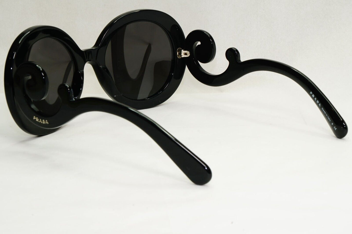 Prada Sunglasses Baroque Swirl Round Black PR27NS SPR 27N 1AB-3M1 180324