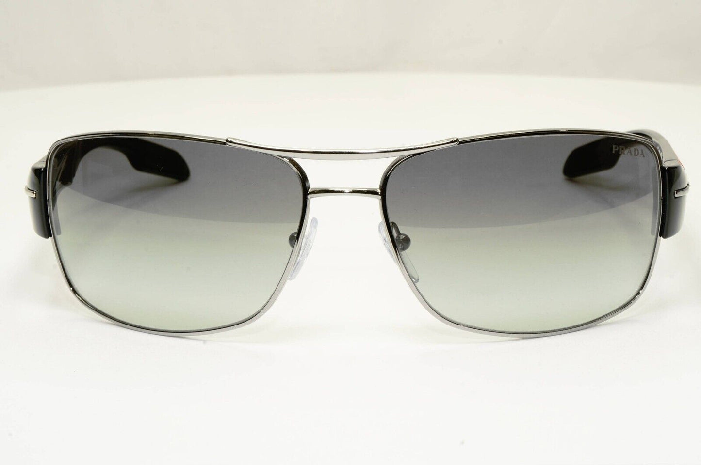 Prada Sunglasses Mens Black Grey Gradient Fade Square PS53NS SPS 53N 5AV-3M1 [a]
