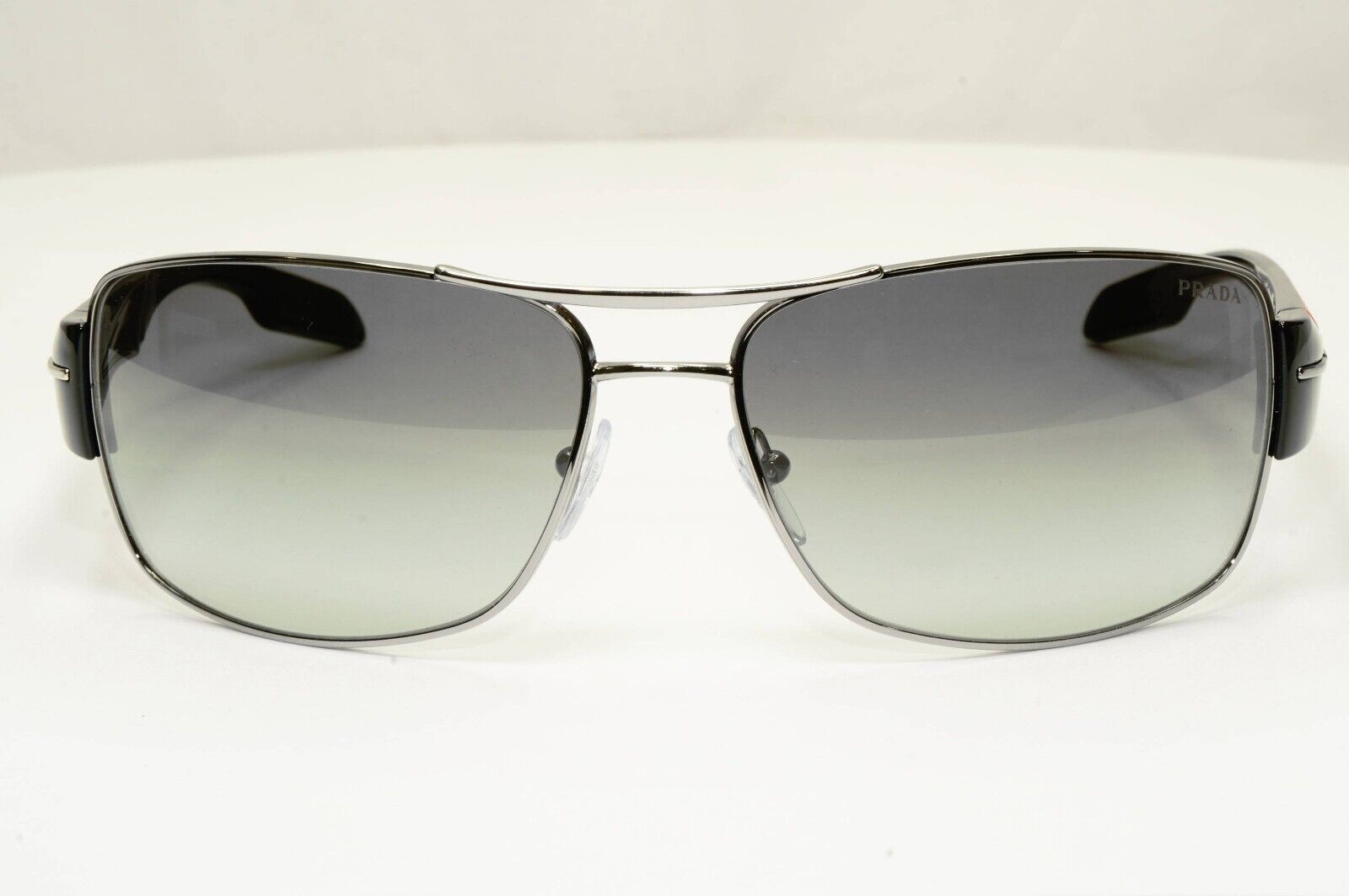 Prada Sunglasses Mens Black Grey Gradient Fade Square PS53NS SPS 53N 5AV-3M1 [a]