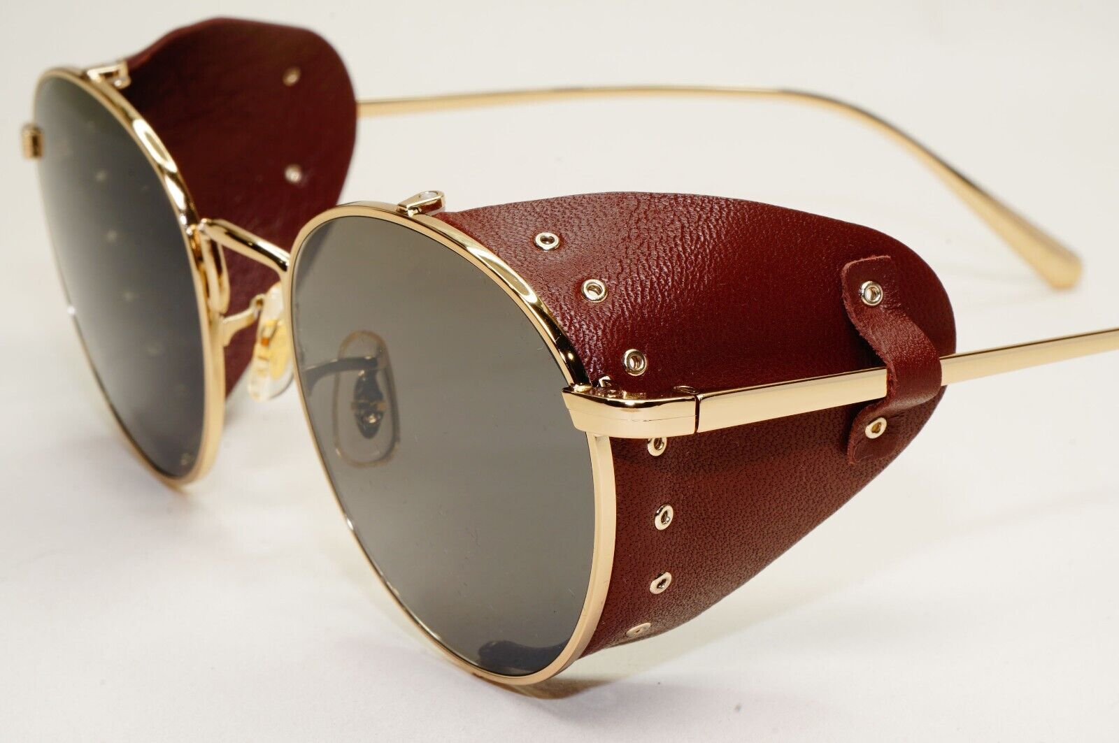 Oliver Peoples Sunglasses Cesarino-L Gold Grey Side Shields OV 1323S  5145/R5