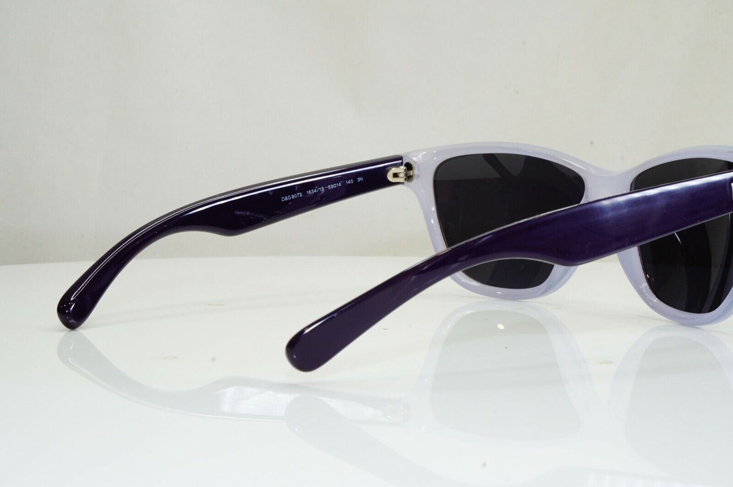 Dolce & Gabbana Ice Grey Purple Womens Sunglasses Square D&G 8072 1634/13 28475