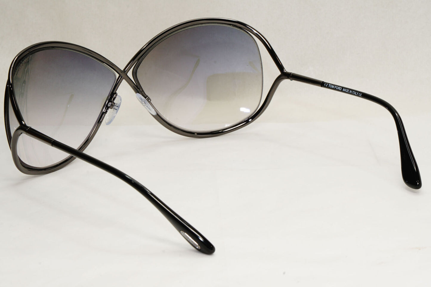 Tom Ford Sunglasses Miranda Gunmetal Gradient Grey Smoke Metal FT0130 TF 130 08B