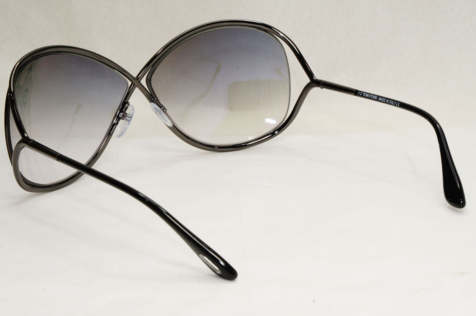 Tom Ford Sunglasses Miranda Gunmetal Gradient Grey Smoke Metal FT0130 TF 130 08B
