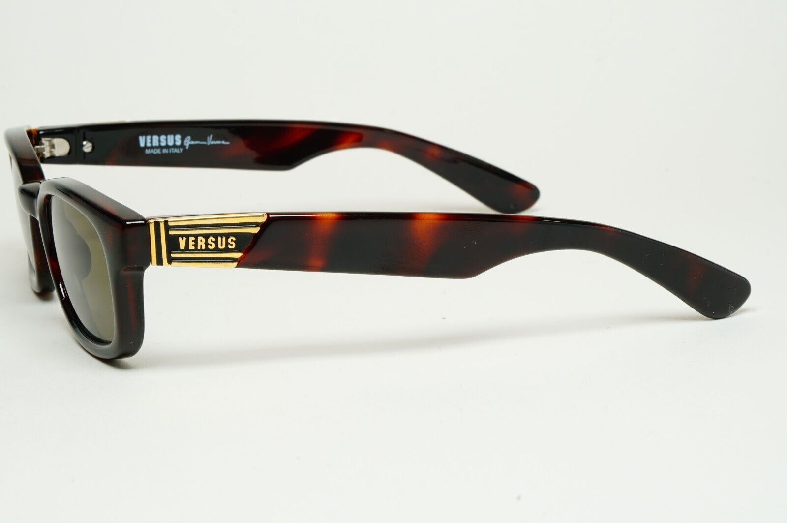 Versus Sunglasses 1996 by Gianni Versace Vintage Brown Gold MOD EZ8 COL 649