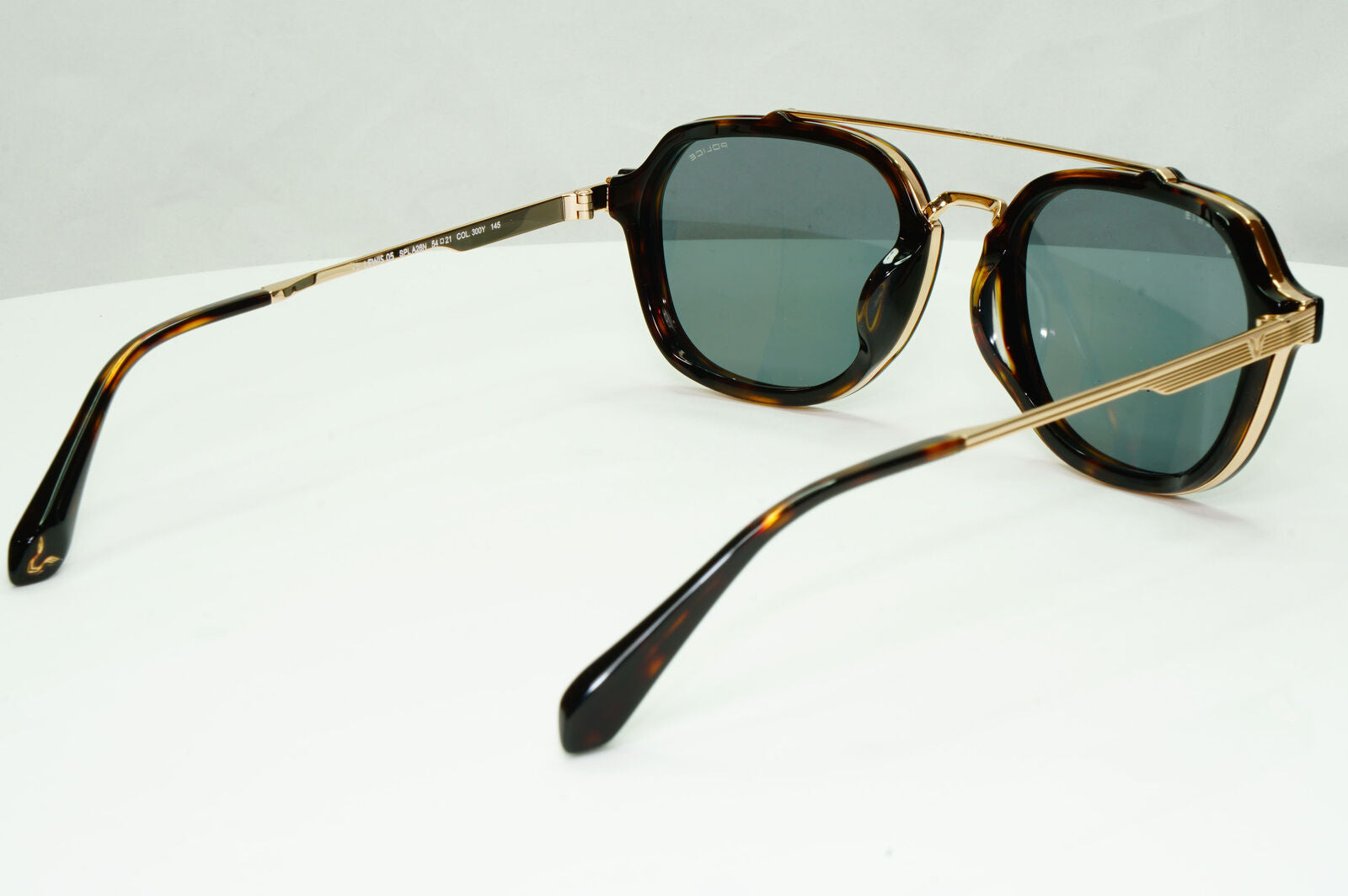 Police Lewis Hamilton F1 Sunglasses Brown Gold Green Tortoise SPL A26N COL 300Y