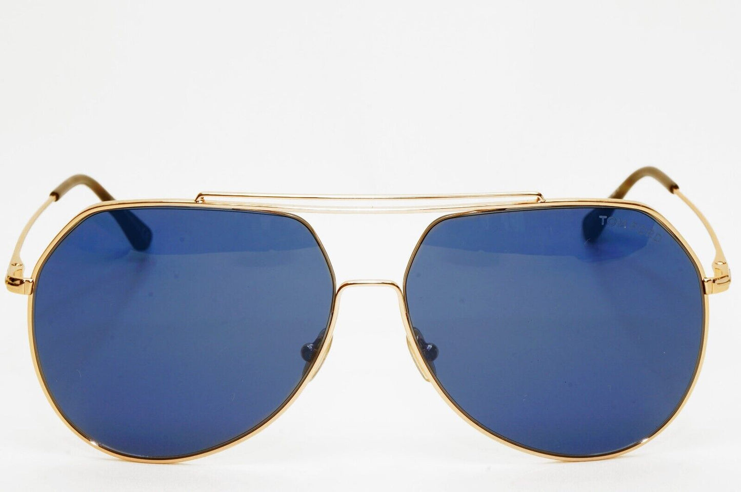 Tom Ford Sunglasses Clyde Gold Blue Pilot Metal Large FT0926 TF 926 28V 61mm
