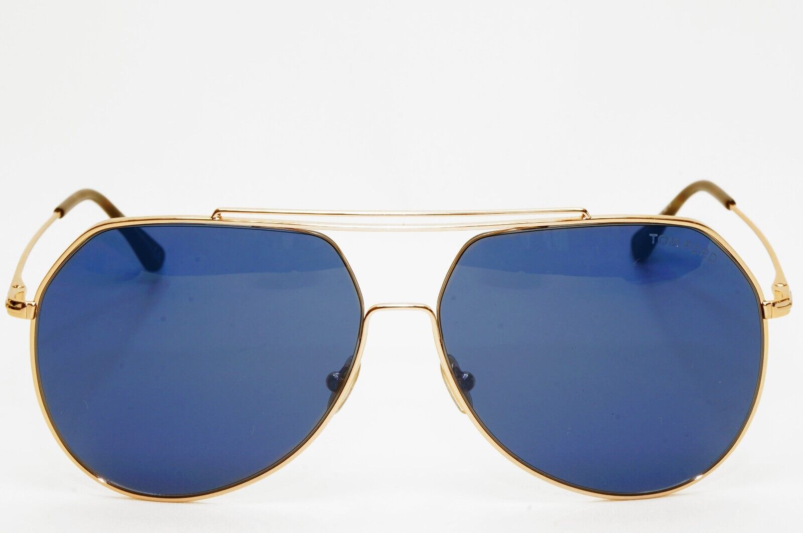 Tom Ford Sunglasses Clyde Gold Blue Pilot Metal Large FT0926 TF 926 28V 61mm