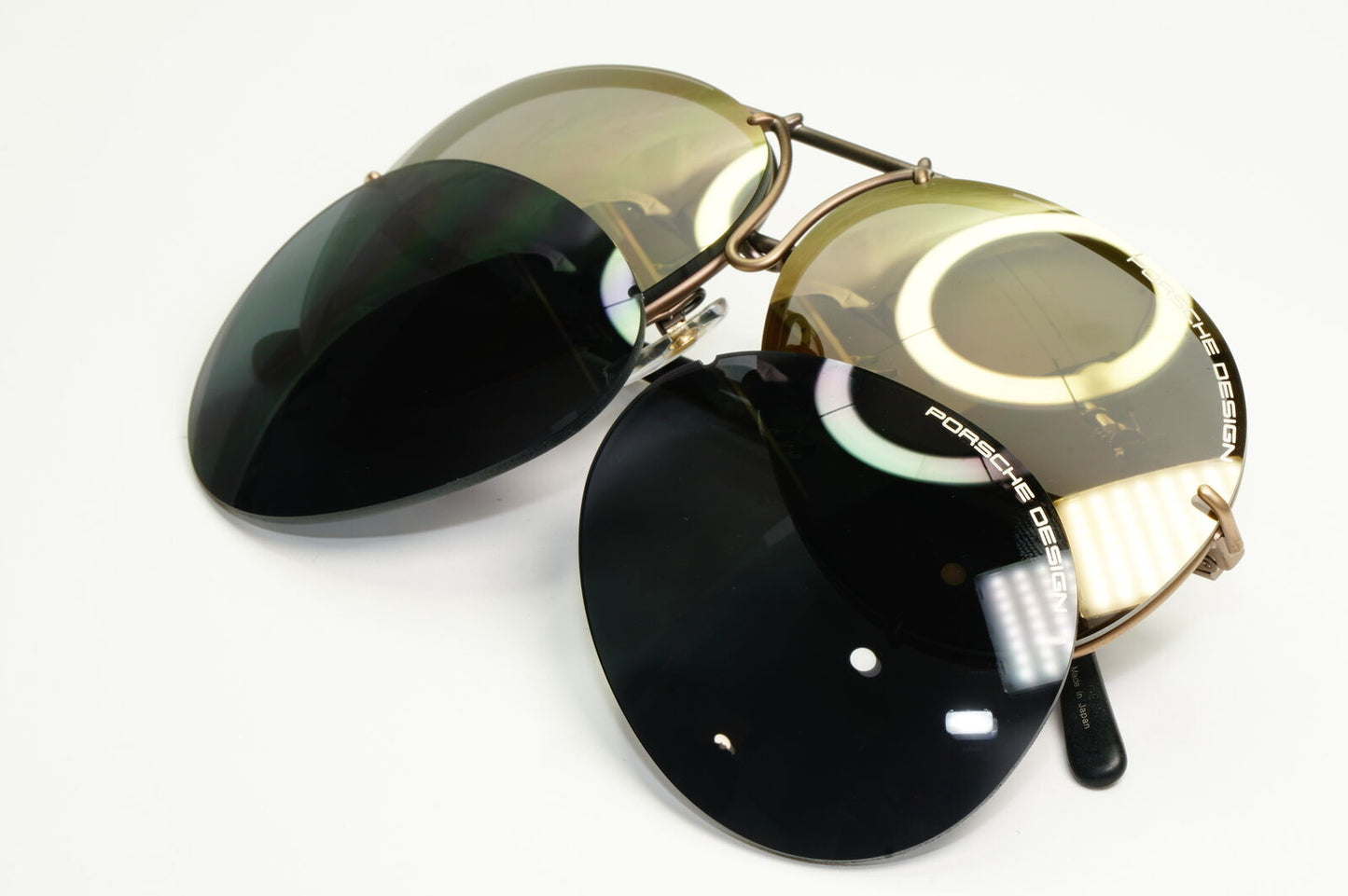 Porsche Design Titanium Japan Sunglasses Pilot Copper P8478 E 60mm Small Unisex