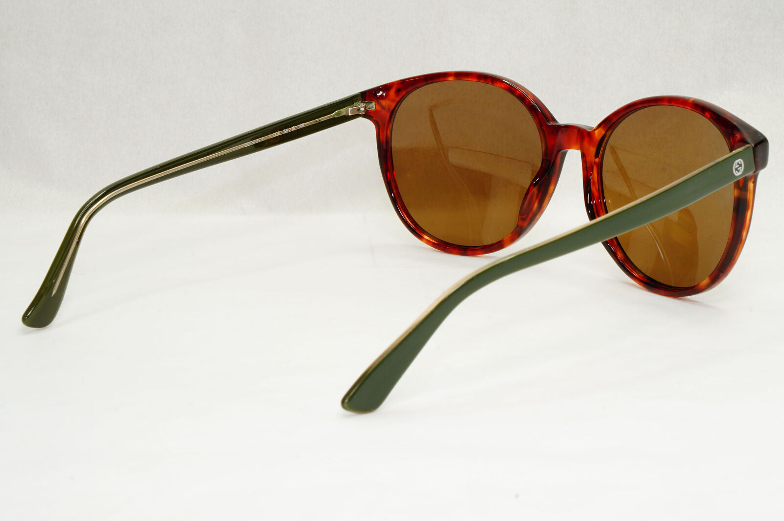 Gucci Sunglasses 2014 Brown Tortoise Green Round GG 3722/S ULZDB 55mm 200124