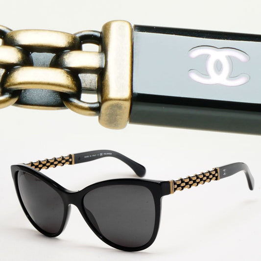 Chanel Sunglasses Black Chain Bronze Square 5326 c.501/S8 58mm 241124