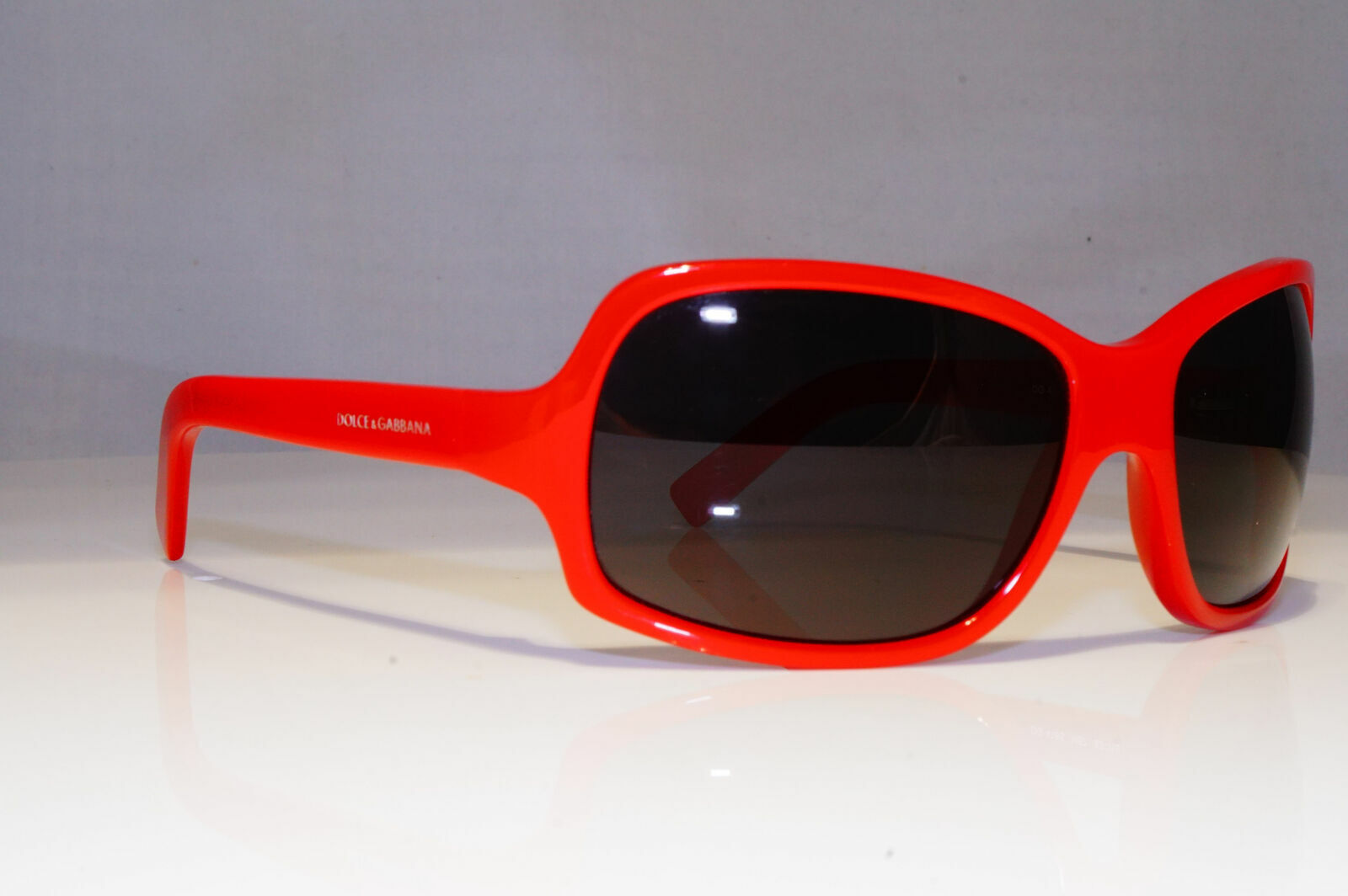 Authentic DOLCE & GABBANA Boxed Vintage Sunglasses Red Square DG 418 M57 25844