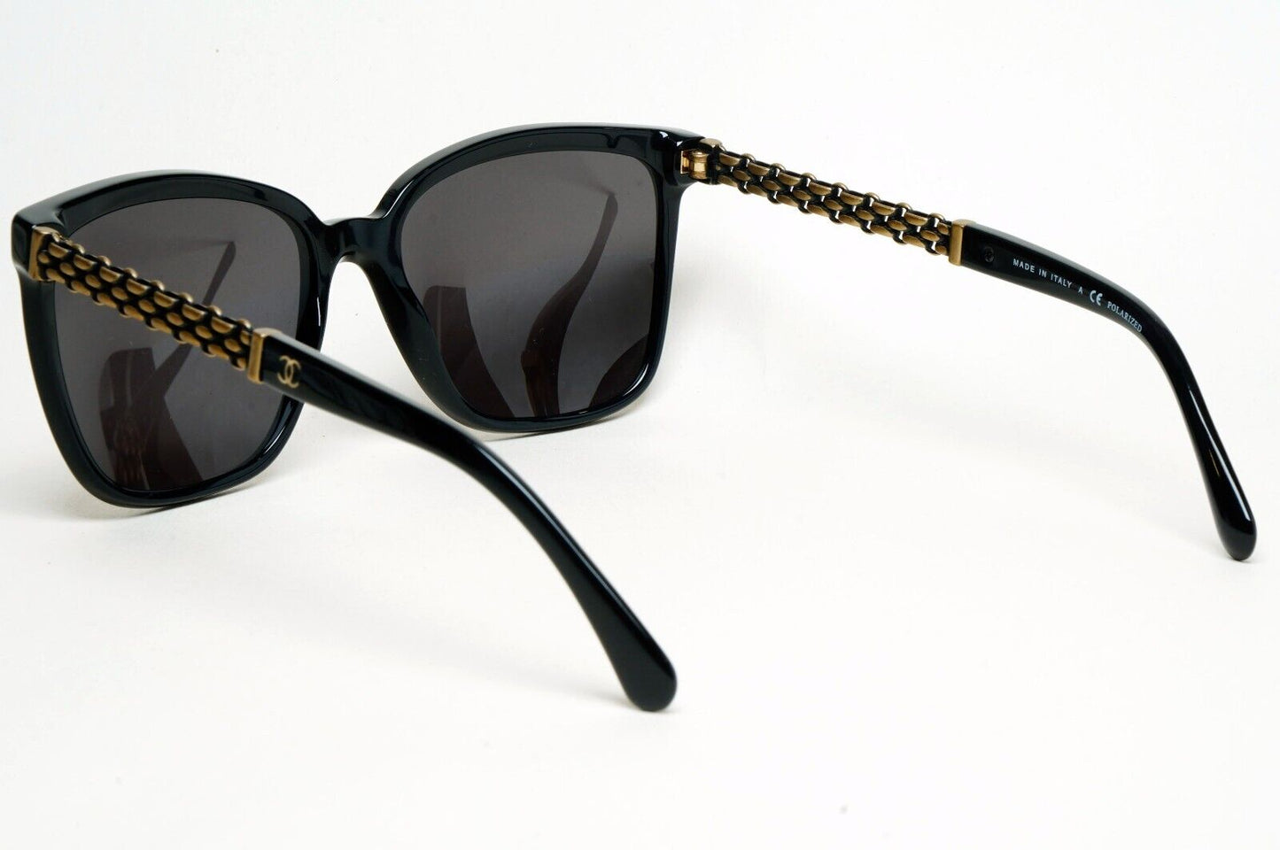 Chanel Sunglasses Chain Black Glossy Square Bronze 5325 c.501/S8 54mm 261124