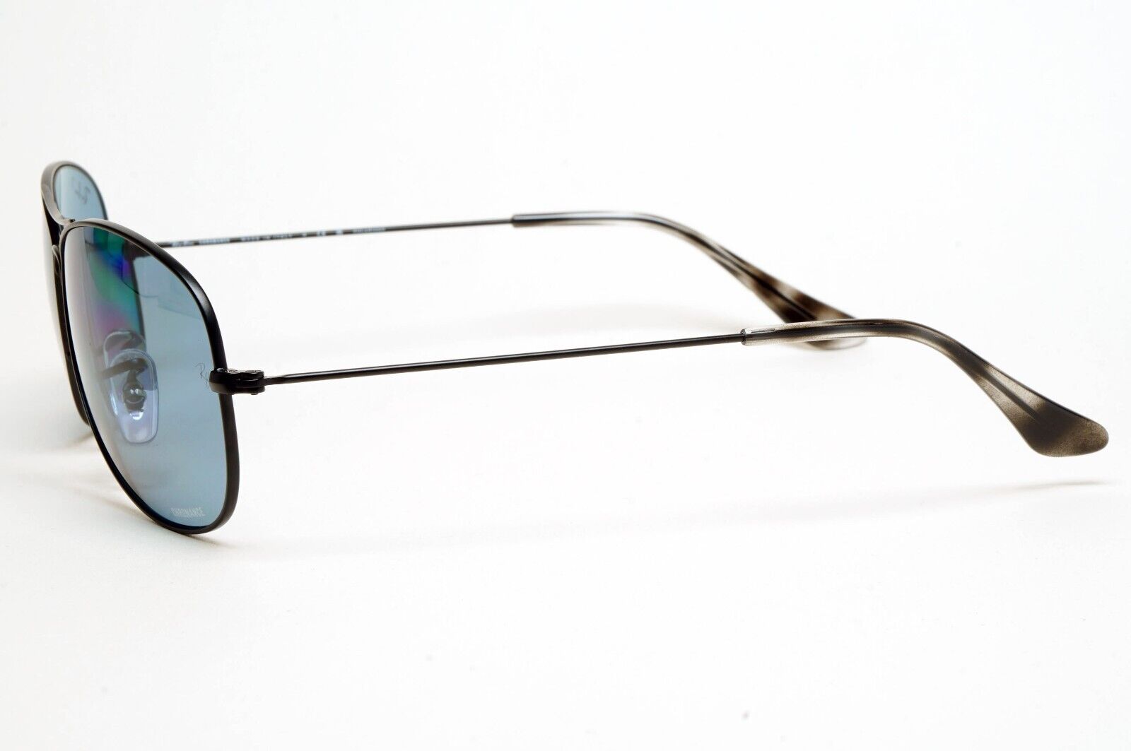 Ray-Ban Sunglasses Polarized Chromance Black Blue Pilot RB 3562 006/BA 59mm