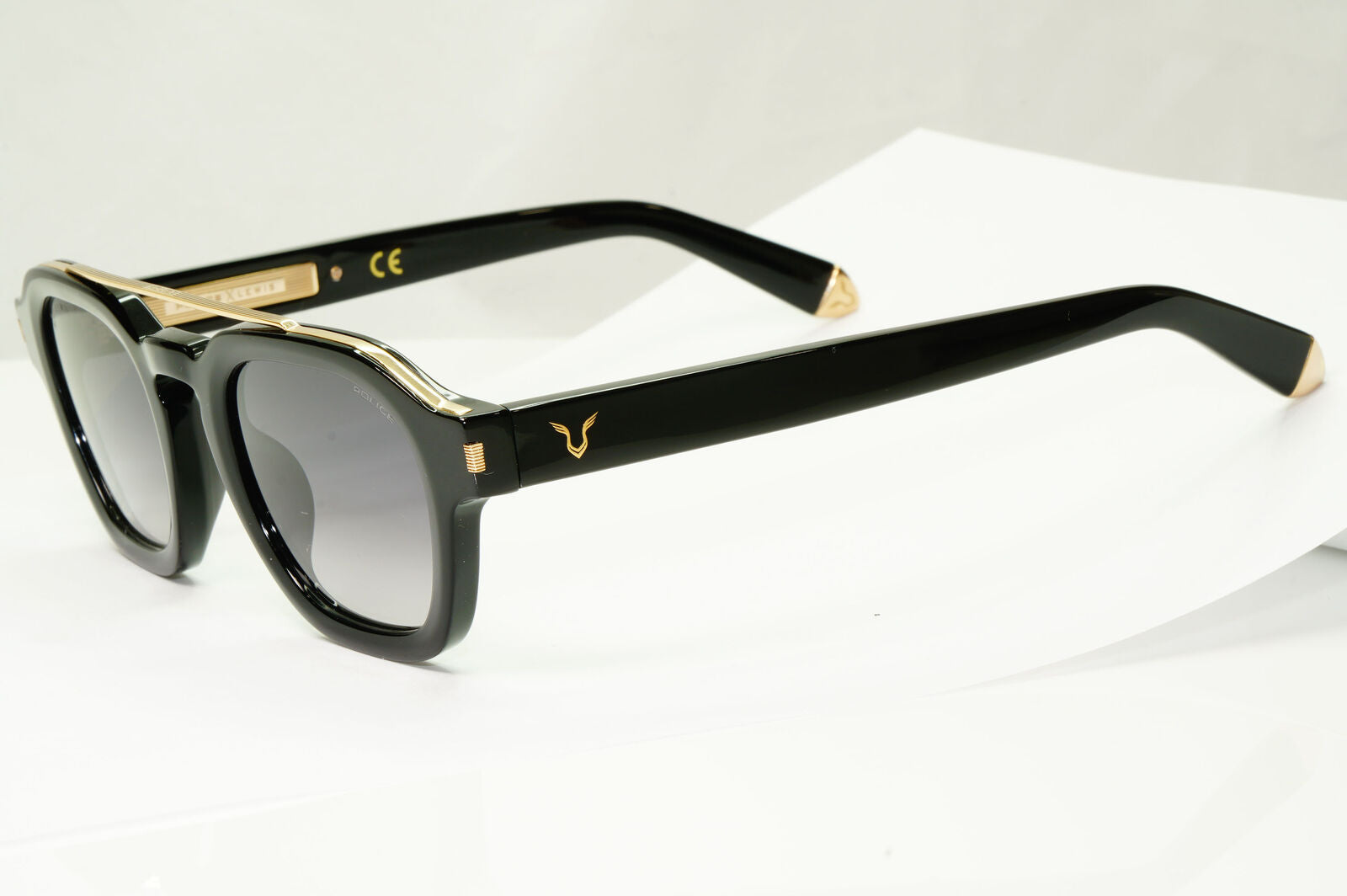 Police Lewis Hamilton F1 Sunglasses Black Smoke Gradient Gold SPL C47 COL 0BLK