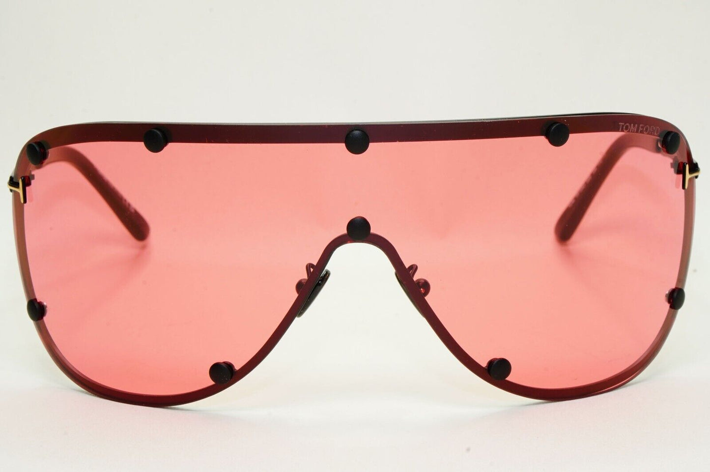 Tom Ford Sunglasses Kyler Red Bordeaux Black Shield Unisex FT1043 TF 1043 02S