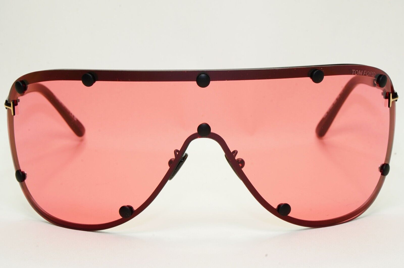Tom Ford Sunglasses Kyler Red Bordeaux Black Shield Unisex FT1043 TF 1043 02S
