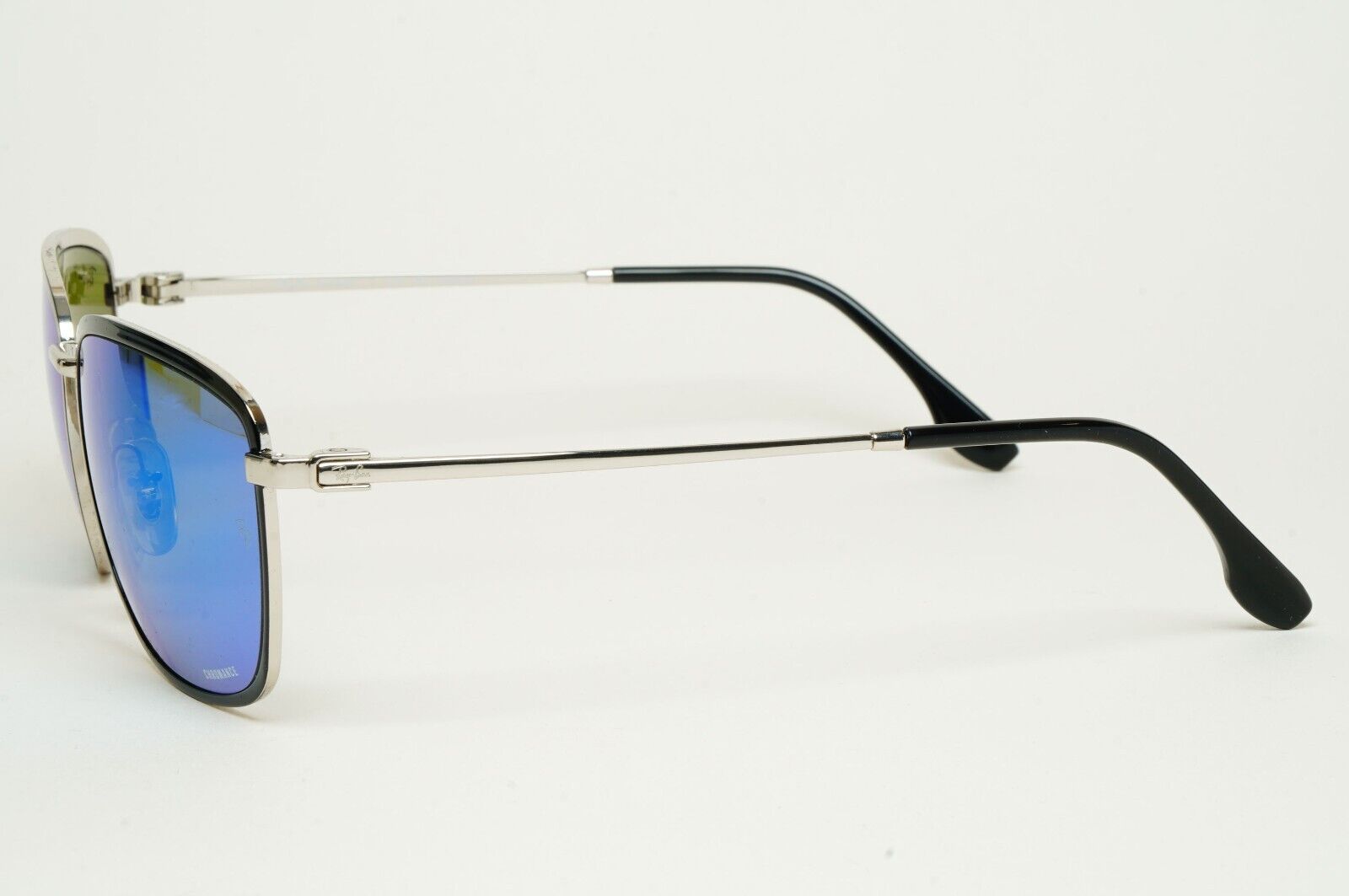 Ray-Ban Sunglasses Polarized Chromance Blue Black Silver RB 3705 9144/4L 60mm