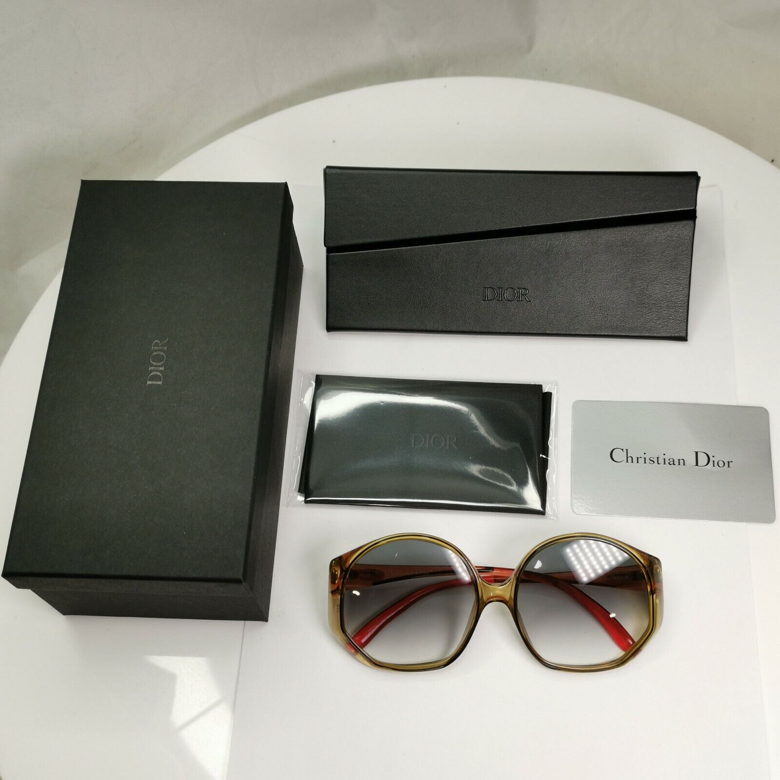 Christian Dior Brown Germany 1990s Womens Vintage Sunglasses 2407 80 36427
