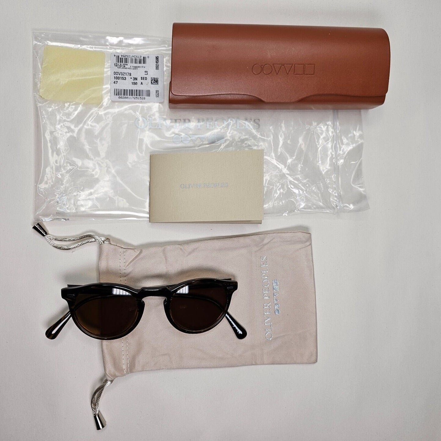 Oliver Peoples Sunglasses 2014 Gregory Peck Brown Tortoise OV 5217S 1001/53 47mm