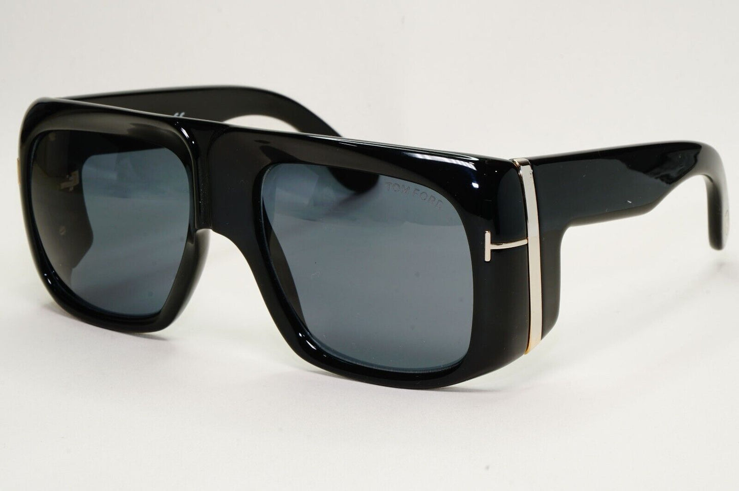 Tom Ford Sunglasses Gino Black Grey Square Oversized Large Heavy TF 733 01A