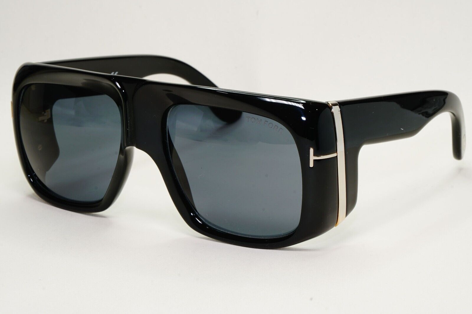 Tom Ford Sunglasses Gino Black Grey Square Oversized Large Heavy TF 733 01A