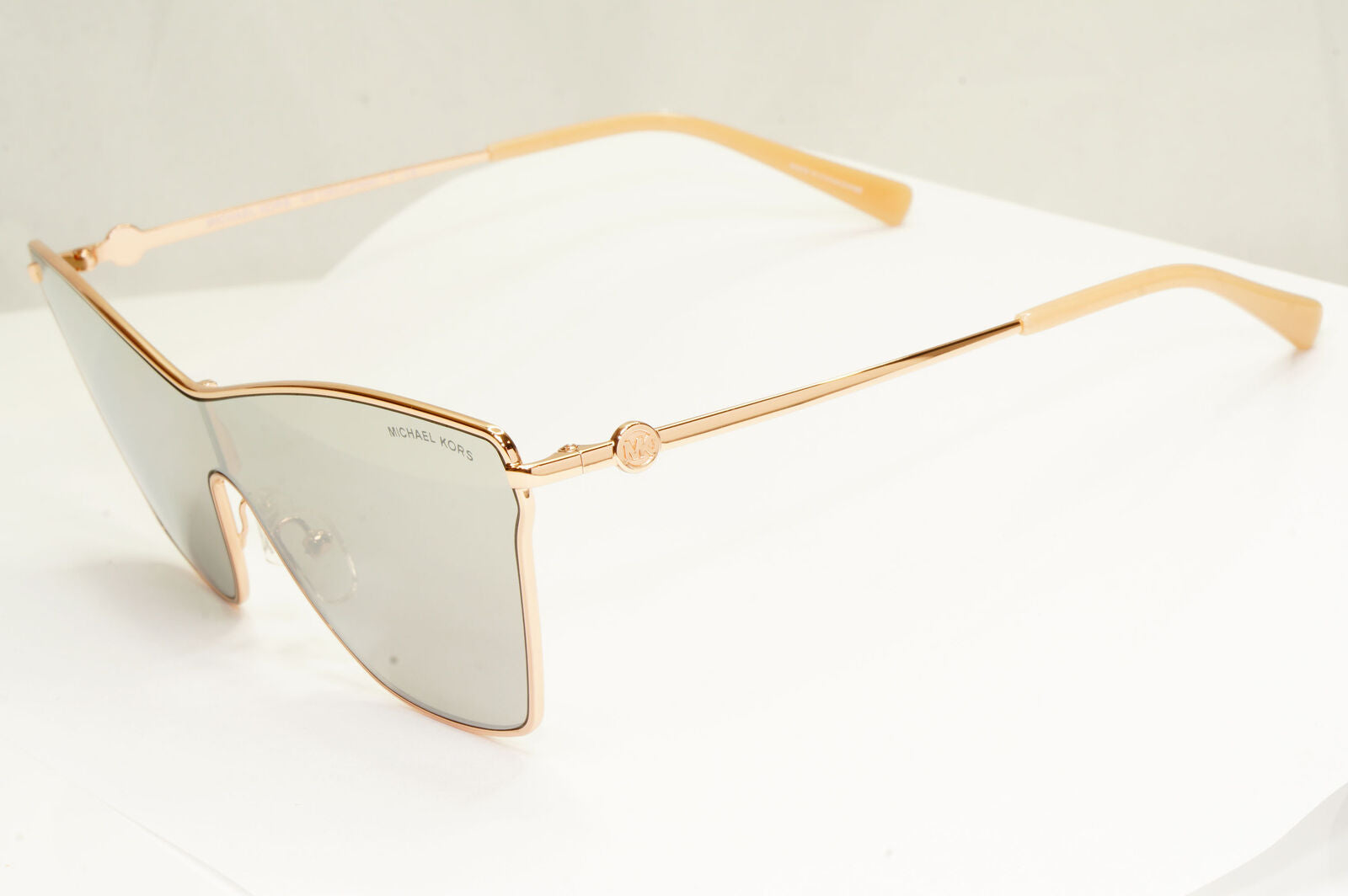 Michael Kors Womens Shield Mirror Gold Silver Sunglasses MK 1063 Larissa 11086G