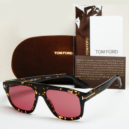 Tom Ford Sunglasses Thor Brown Dark Havana Red Bordo FT0777 TF 777 52S