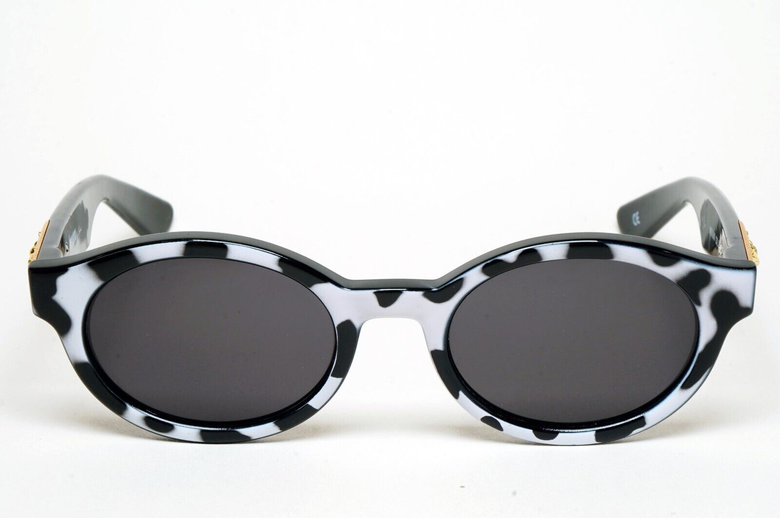 Versus Sunglasses 1996 by Gianni Versace Vintage Gold Lion Black MOD E09 COL 237