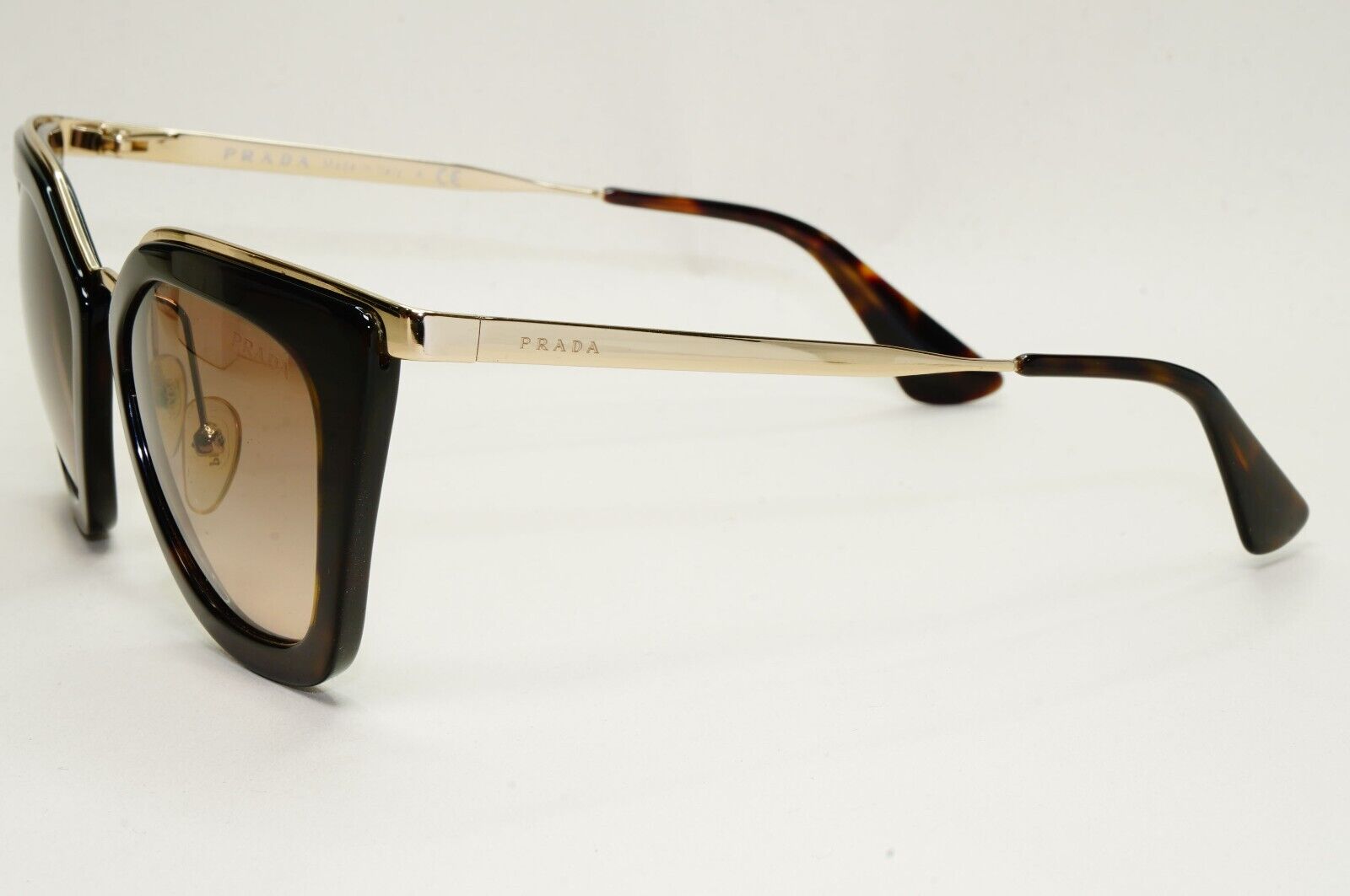 Prada Sunglasses Cinema Gold Brown Tortoise Square PR53SS SPR 53S 2AU-3D0 171024