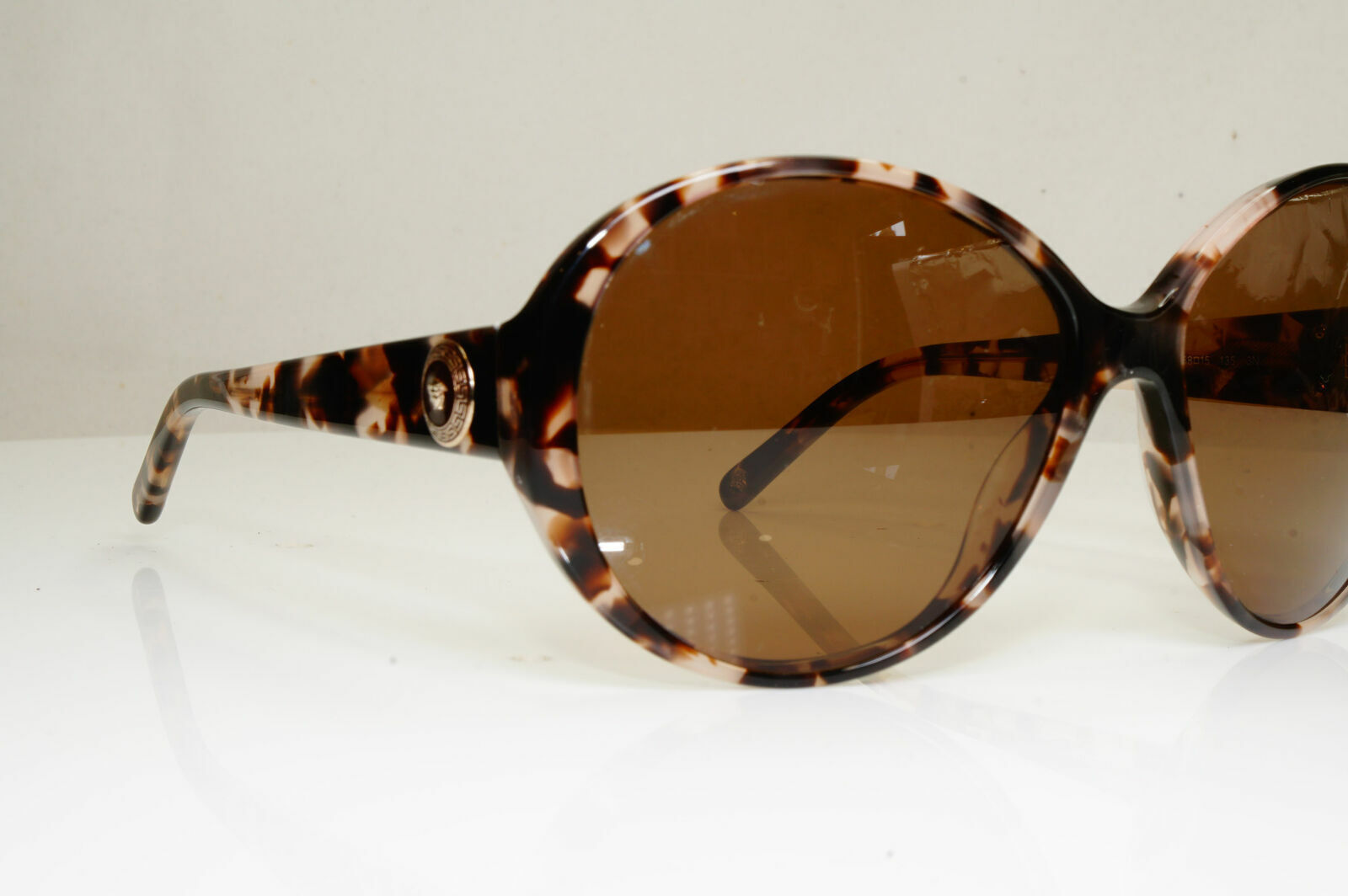 Versace Brown Marble Medusa Sunglasses Square Womens Oversized 4239 999/13 28894