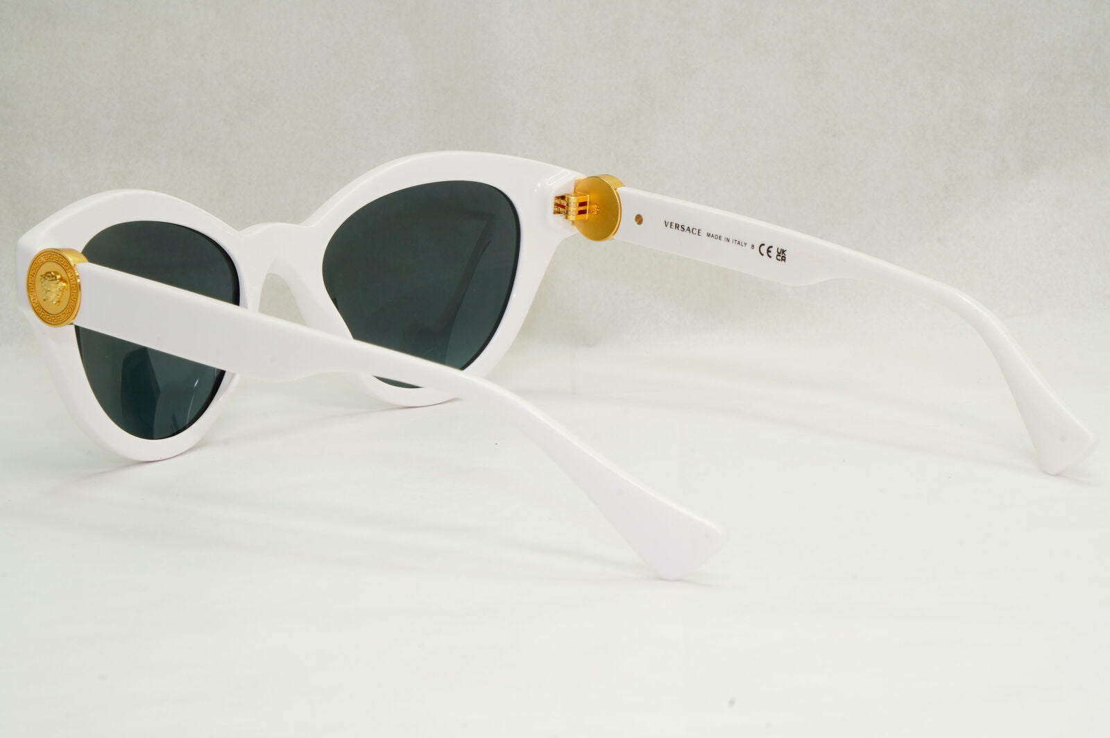 Versace Sunglasses White Gold Medusa Fashion MOD VE 4435 314/87 52mm