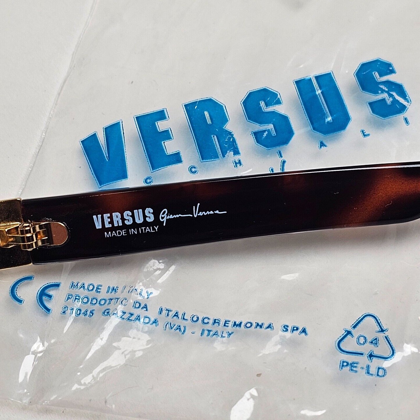 Versus Sunglasses 1996 by Gianni Versace Vintage Gold Green MOD F31 COL 36M