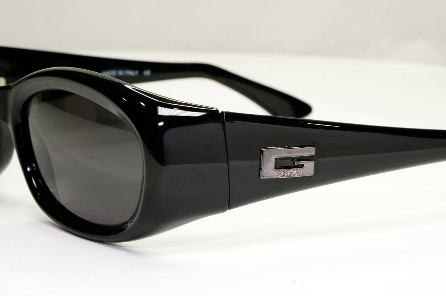 Gucci Sunglasses 1998 Vintage Black Rectangle Retro Unisex GG 2432/S 1UF 301224