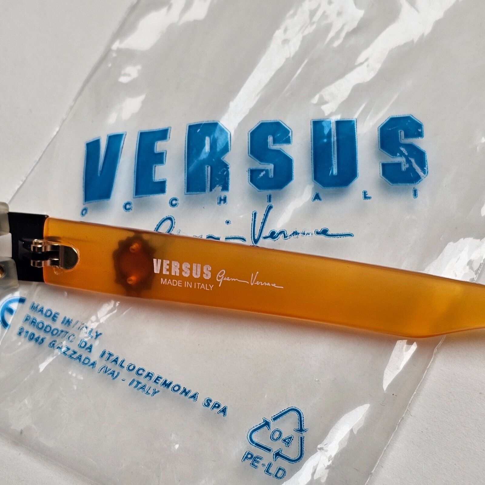 Versus Sunglasses 1996 by Gianni Versace Vintage Honey Lion MOD E29 COL 445