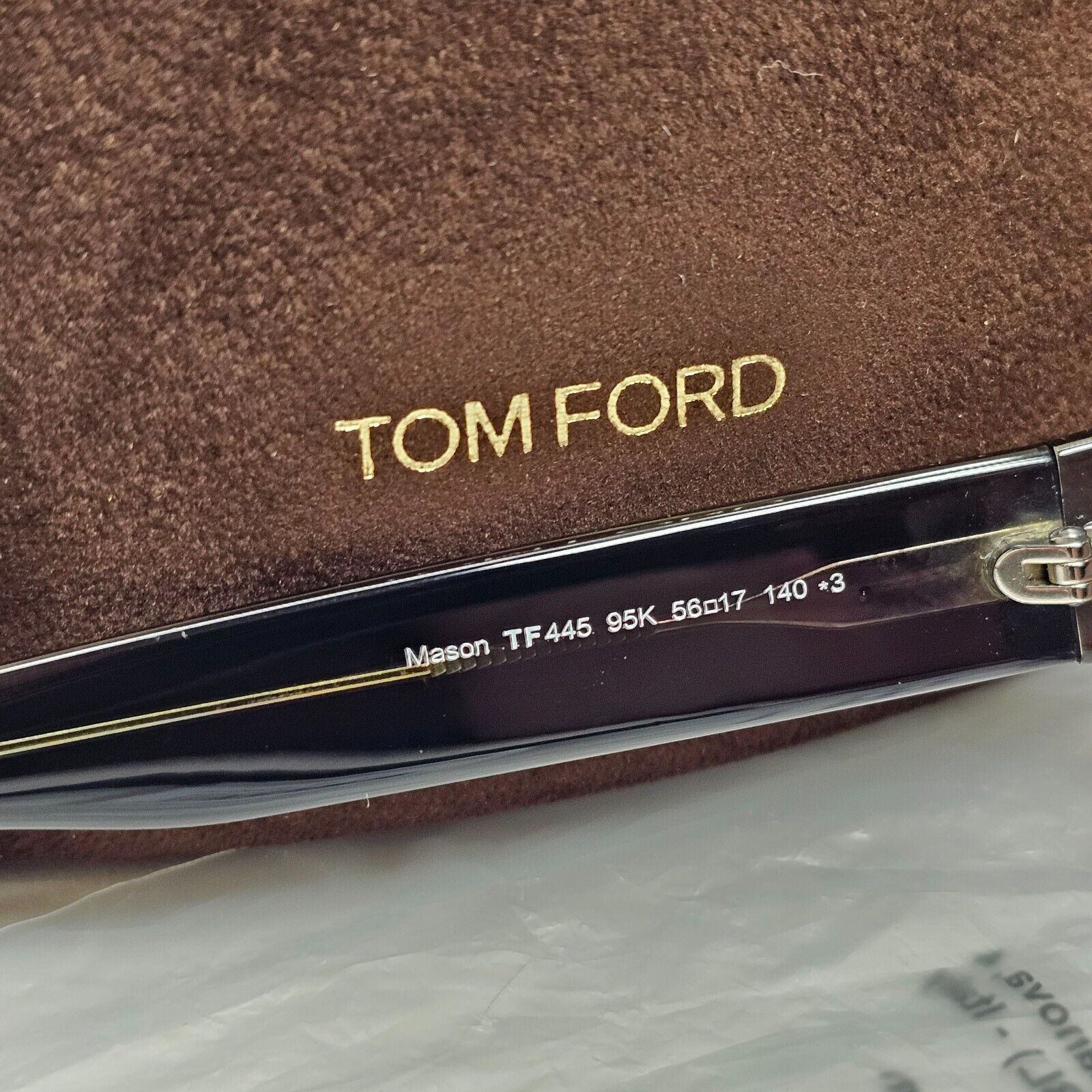Tom Ford Sunglasses Mason Green Transparent Brown Grad FT0445 TF 445 95K 56mm