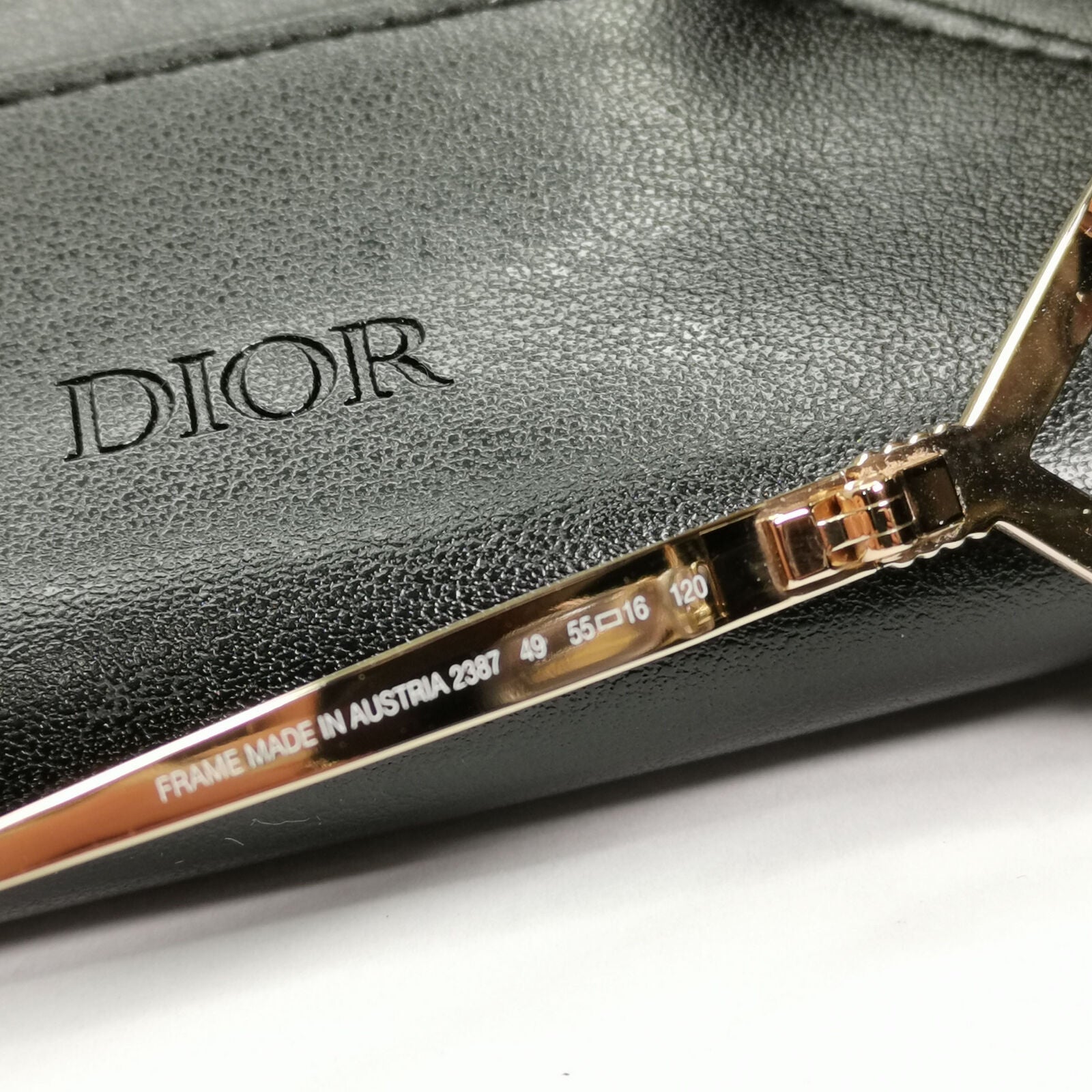 Dior 1990s Vintage Sunglasses Austria Gold Black Retro Square 2387 49 251122