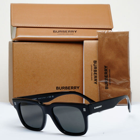 Burberry Sunglasses Hayden Black Square Dark Grey BE 4394 3001/87 54mm