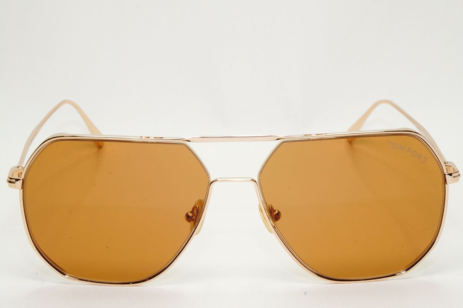 Tom Ford Sunglasses Gilles-02 Gold Brown Metal Navigator Pilot FT0852 TF 852 28E