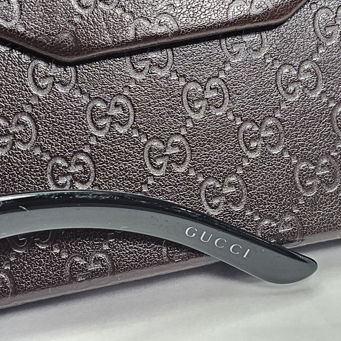 Gucci Sunglasses 2007 Vintage Black Wrap Grey Retro GG 1583/S D28P9 210124