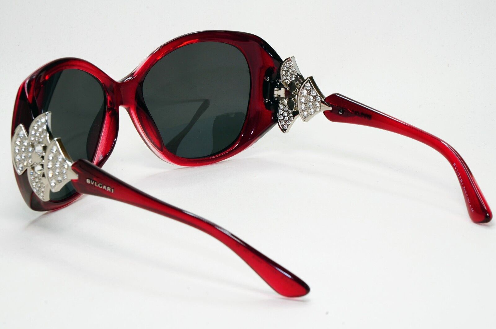 Bvlgari Sunglasses 2015 Dark Red Black Crystal Diamante 8126-B 1001/11 311024