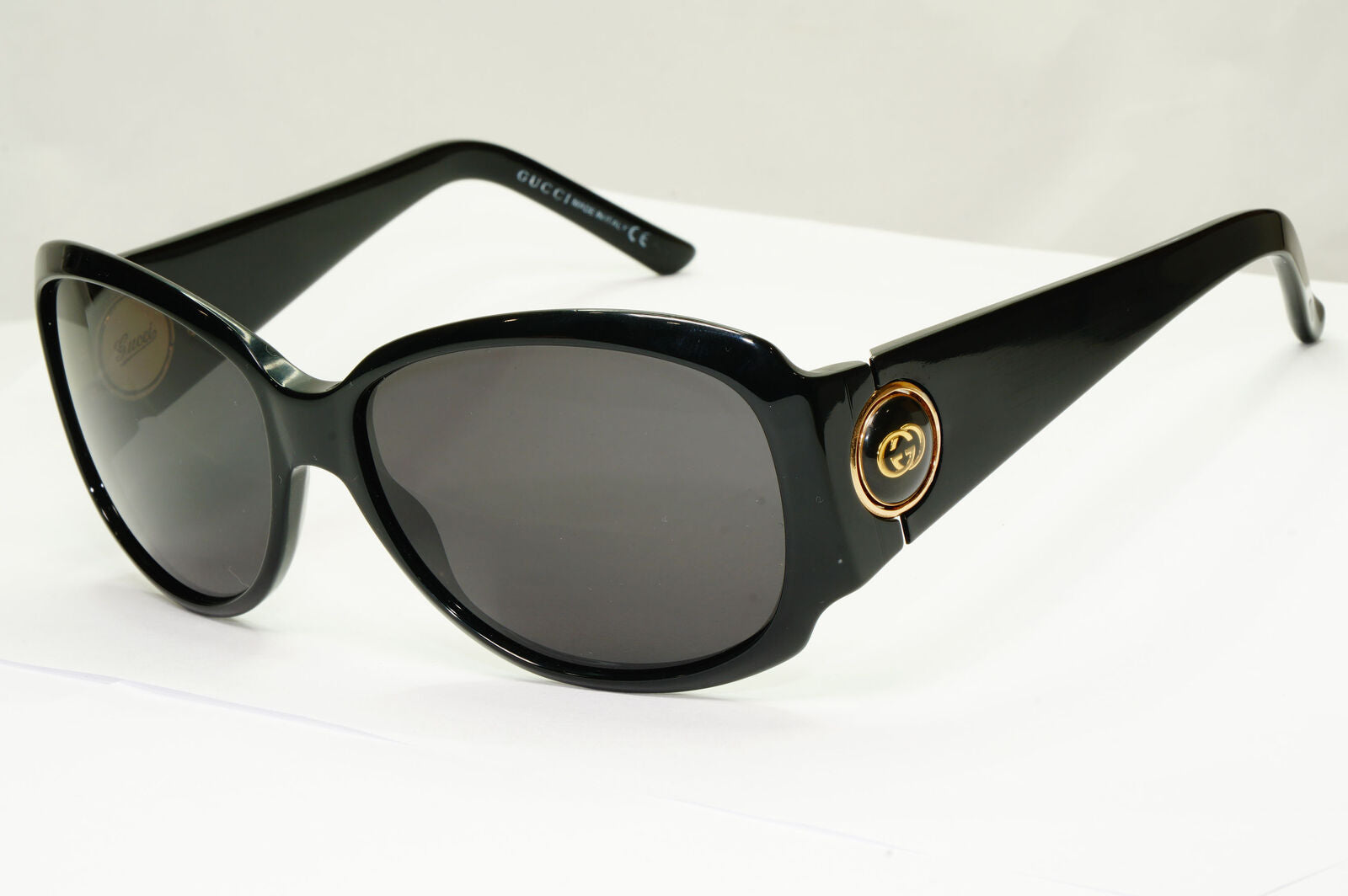 Gucci 2008 Sunglasses Black Gold Vintage Square GG 3104/S 807LF 181022