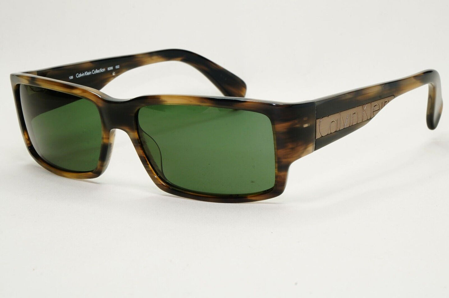Calvin Klein Sunglasses 2005 Vintage Brown Green Square 829S 022 121124